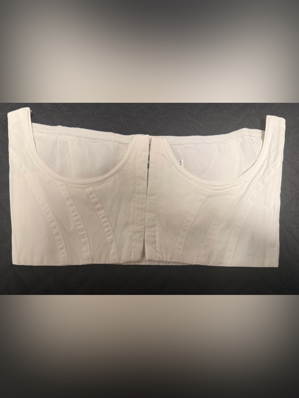 Princess Polly White Strapless Under Bust Corset Top  size 2